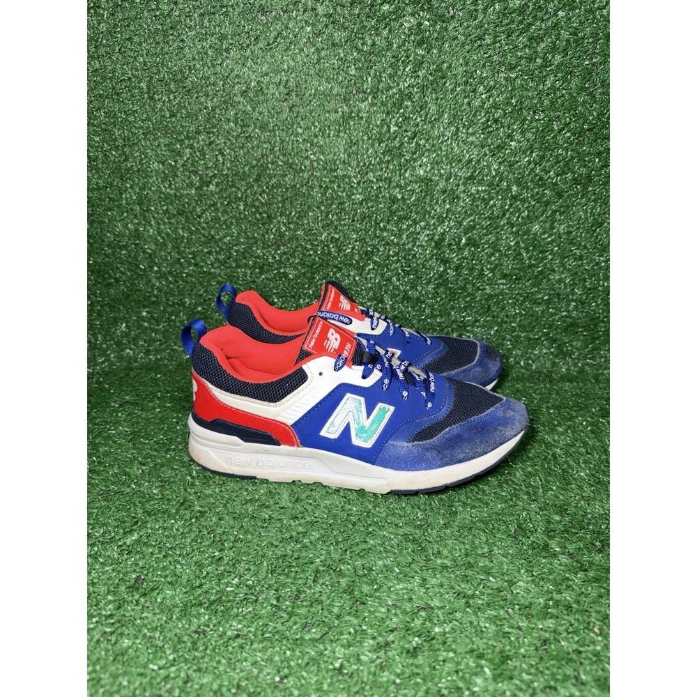 New Balance 997h Kids‎ Size 5Y Blue Suede Walking Shoes Running Gym Sneakers